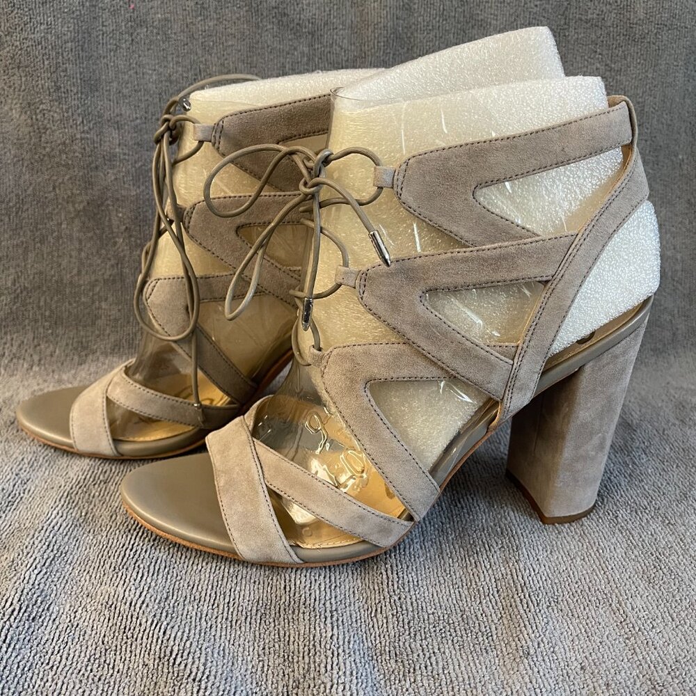 Sam Edelman Yardley Lace Up Sandals Womens Size 9.5 Putty Suede - NIB! - Picture 3 of 10